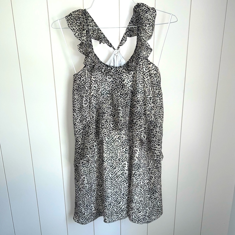 BaeVely animal print ruffle dress